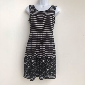 COPY - Max Studio black cream stretch dress size XS